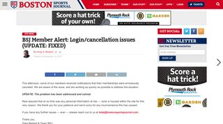 
                            11. BSJ Member Alert: Login/cancellation issues (UPDATE: FIXED ...