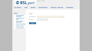 
                            5. BSL-Port: Login