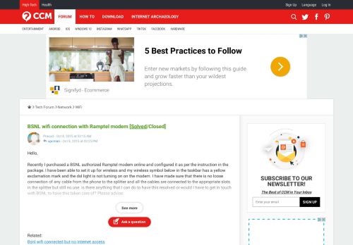 
                            9. BSNL wifi connection with Ramptel modem [Solved] - WiFi Forum ...