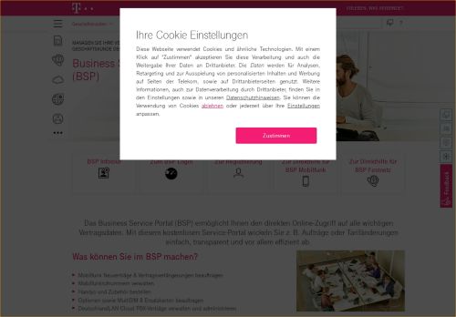 
                            5. BSP - Vertragsmanagement für Geschäftskunden | Telekom ...