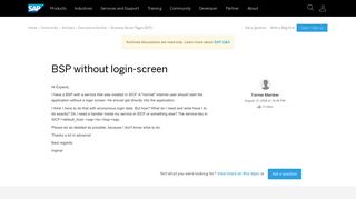 
                            11. BSP without login-screen - archive SAP