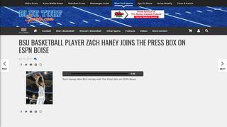 
                            12. BSU Basketball Player Zach Haney joins The Press Box on ESPN ...