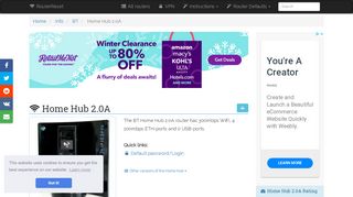 
                            8. BT Home Hub 2.0A Default Password & Login, Manuals and Reset ...