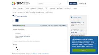 
                            11. BT Login preklad - Stránka 2 - Diskuze Joomla Fórum