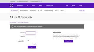 
                            5. BT Openzone not going to the Landing Page - BT Community
