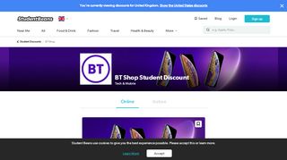 
                            13. BT Shop student discounts & voucher codes | Student Beans