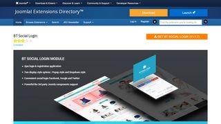 
                            4. BT Social Login, by BowThemes - Joomla Extension Directory