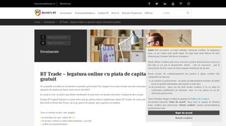 
                            6. BT Trade – legatura online cu piata de capital. Abonament gratuit