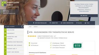 
                            10. BTB: Erfahrungen + Bewertung | Fernstudium Direkt