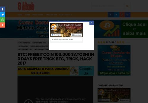 
                            12. BTC: FreeBitcoin 100.000 Satoshi in 3 days Free Trick BTC, Trick ...