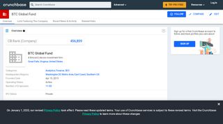 
                            12. BTC Global Fund | Crunchbase