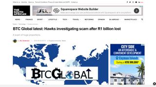 
                            11. BTC Global latest: Hawks investigating scam after R1 billion lost