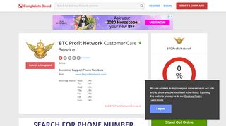 
                            6. BTC Profit Network Customer Service, Complaints and Reviews