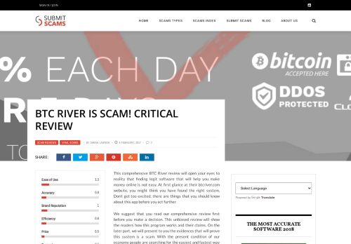 
                            3. BTC River is Scam! BTCRiver Review & Results | TRUTH Exposed