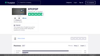 
                            8. BTCPOP Reviews | Read Customer Service Reviews of btcpop.co