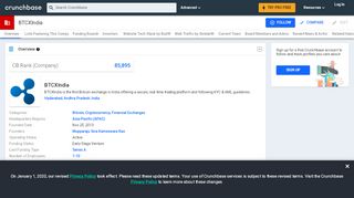 
                            9. BTCXIndia | Crunchbase