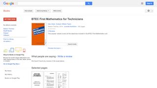 
                            7. BTEC First Mathematics for Technicians