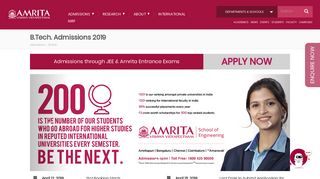 
                            3. B.Tech. Admissions 2019 | Amrita Vishwa Vidyapeetham