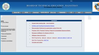 
                            7. BTER - Board of Technical Education Rajasthan