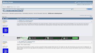 
                            3. BTER.com is shutting down - Bitcointalk
