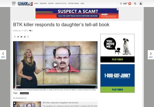 
                            9. BTK killer responds to daughter's tell-all book | | kctv5.com