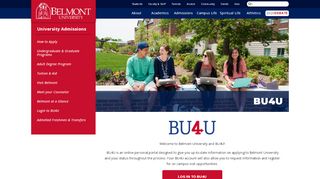 
                            2. BU4U Home - Belmont University | Belmont University | Nashville, TN