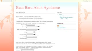 
                            10. Buat Baru Akun Ayodance