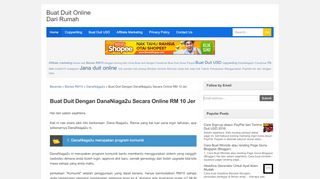 
                            13. Buat Duit Dengan DanaNiaga2u Secara Online RM 10 Jer  ...