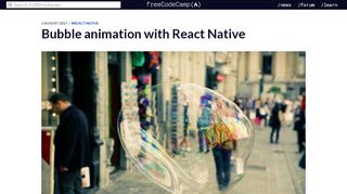 
                            13. Bubble animation with React Native – freeCodeCamp.org