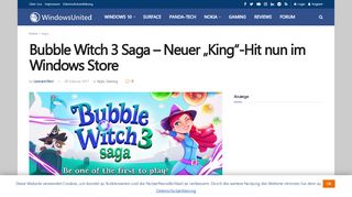 
                            13. Bubble Witch 3 Saga - Neuer 