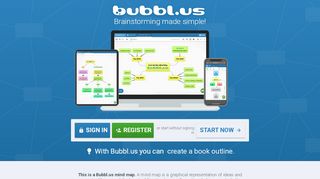 
                            1. Bubbl.us - brainstorm and mind map online