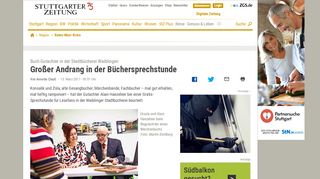 
                            8. Buch-Gutachter in der Stadtbücherei Waiblingen: Großer Andrang in ...