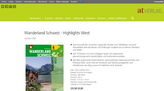 
                            13. Buch: Wanderland Schweiz - Highlights West von Jochen Ihle • AT ...