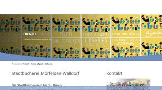 
                            5. Büchereien | Startseite - Stadt Mörfelden-Walldorf