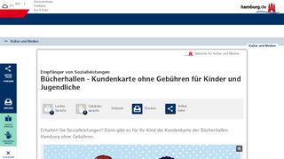 
                            11. Bücherhallen - Kundenkarte ohne Gebühren für Kinder und ...