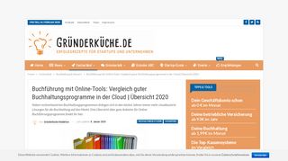 
                            9. Buchführung mit Online-Tools: Vergleich guter - Gründerküche