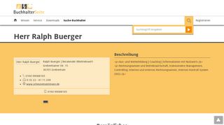 
                            3. Buchhalter/-in: Ralph Buerger in Grebenhain | buchhalterseite.de