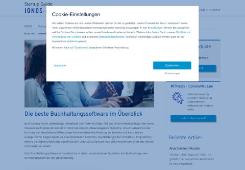 
                            1. Buchhaltung Online | Buchhaltungssoftware für Gründer & KMUs | 1&1 ...