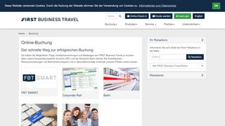 
                            3. Buchung - FIRST Business Travel