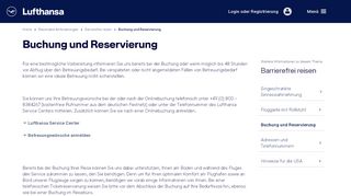 
                            9. Buchung und Reservierung - Lufthansa