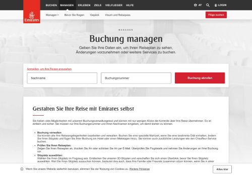 
                            7. Buchung verwalten | Emirates Österreich