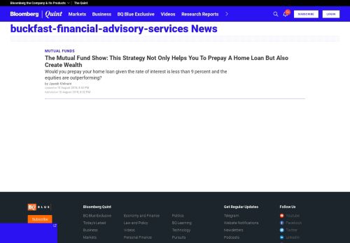 
                            9. buckfast-financial-advisory-services News - Latest, Daily & Current ...