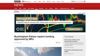 
                            9. Buckingham Palace repairs funding approved by MPs - BBC News
