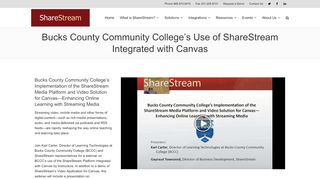 
                            12. Bucks County Community College's Use of ShareStream Integrated ...
