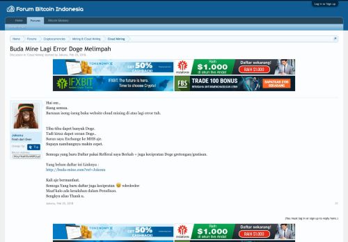 
                            7. Buda Mine Lagi Error Doge Melimpah | Forum Bitcoin ...