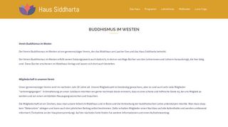 
                            6. Buddhismus im Westen | Haus Siddharta