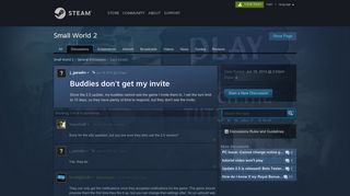 
                            3. Buddies don't get my invite :: Small World 2 ... - Steam Community