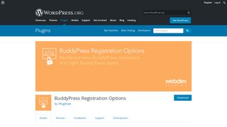 
                            4. BuddyPress Registration Options | WordPress.org