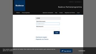 
                            4. Buderus Partnerprogramma - Log in