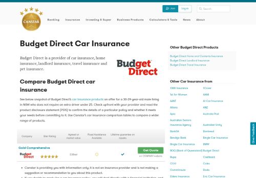 
                            11. Budget Direct Car Insurance: Review & Compare | Canstar